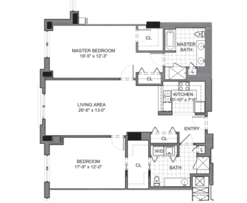 Floorplan of The Mather Evanston, Assisted Living, Nursing Home, Independent Living, CCRC, Evanston, IL 6