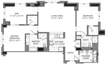 Floorplan of The Mather Evanston, Assisted Living, Nursing Home, Independent Living, CCRC, Evanston, IL 8