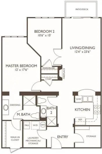 Floorplan of Hillcrest of Loveland, Assisted Living, Nursing Home, Independent Living, CCRC, Loveland, CO 6