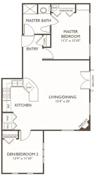 Floorplan of Hillcrest of Loveland, Assisted Living, Nursing Home, Independent Living, CCRC, Loveland, CO 8