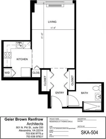 Floorplan of The Residences at Thomas Circle, Assisted Living, Nursing Home, Independent Living, CCRC, Washington, DC 5