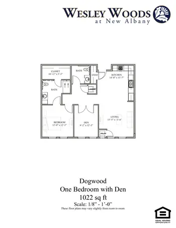 Floorplan of Wesley Woods at New Albany, Assisted Living, Nursing Home, Independent Living, CCRC, New Albany , OH 17