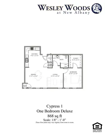 Floorplan of Wesley Woods at New Albany, Assisted Living, Nursing Home, Independent Living, CCRC, New Albany , OH 13