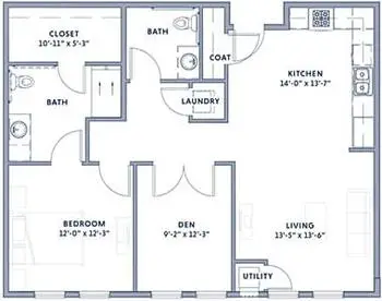 Floorplan of Wesley Woods at New Albany, Assisted Living, Nursing Home, Independent Living, CCRC, New Albany , OH 16