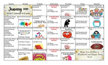Activity Calendar of Fair Haven, Assisted Living, Nursing Home, Independent Living, CCRC, Irondale, AL 2