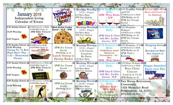 Activity Calendar of Fair Haven, Assisted Living, Nursing Home, Independent Living, CCRC, Irondale, AL 3