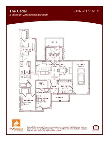 Floorplan of The Knolls of Oxford, Assisted Living, Nursing Home, Independent Living, CCRC, Oxford, OH 5