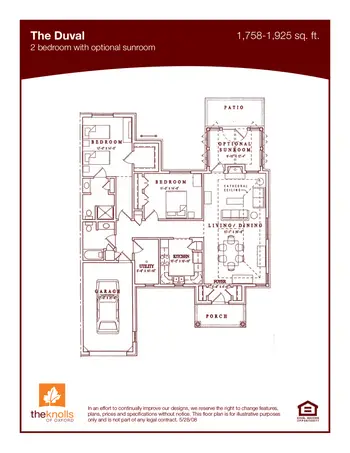 Floorplan of The Knolls of Oxford, Assisted Living, Nursing Home, Independent Living, CCRC, Oxford, OH 6