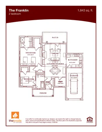 Floorplan of The Knolls of Oxford, Assisted Living, Nursing Home, Independent Living, CCRC, Oxford, OH 8