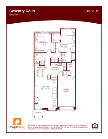 Floorplan of Maple Knoll Village, Assisted Living, Nursing Home, Independent Living, CCRC, Cincinnati, OH 10