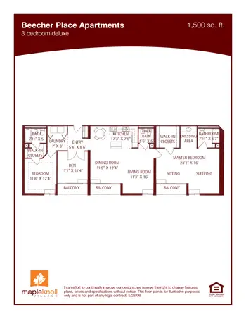 Floorplan of Maple Knoll Village, Assisted Living, Nursing Home, Independent Living, CCRC, Cincinnati, OH 6