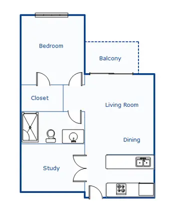Floorplan of Cornerstone, Assisted Living, Nursing Home, Independent Living, CCRC, Texarkana, TX 2