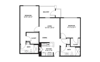 Floorplan of Cornerstone, Assisted Living, Nursing Home, Independent Living, CCRC, Texarkana, TX 6