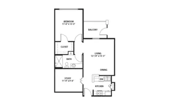 Floorplan of Cornerstone, Assisted Living, Nursing Home, Independent Living, CCRC, Texarkana, TX 15