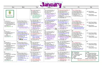Activity Calendar of Crestview, Assisted Living, Nursing Home, Independent Living, CCRC, Bryan, TX 2