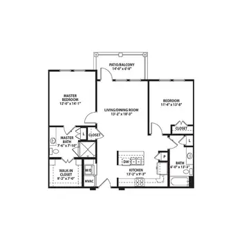 Floorplan of Crestview, Assisted Living, Nursing Home, Independent Living, CCRC, Bryan, TX 4