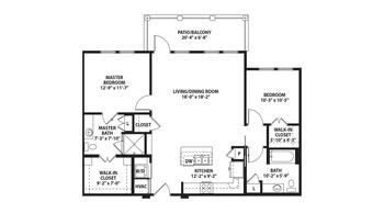 Floorplan of Crestview, Assisted Living, Nursing Home, Independent Living, CCRC, Bryan, TX 7