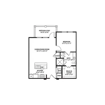 Floorplan of Crestview, Assisted Living, Nursing Home, Independent Living, CCRC, Bryan, TX 14