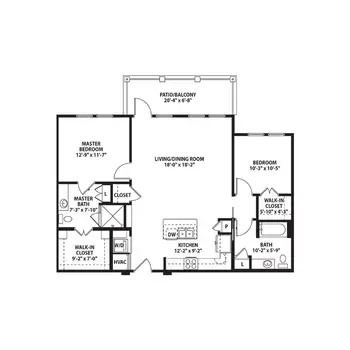 Floorplan of Crestview, Assisted Living, Nursing Home, Independent Living, CCRC, Bryan, TX 18