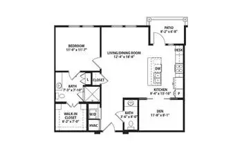 Floorplan of Crestview, Assisted Living, Nursing Home, Independent Living, CCRC, Bryan, TX 19