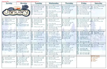 Activity Calendar of PineCrest, Assisted Living, Nursing Home, Independent Living, CCRC, Lufkin, TX 4