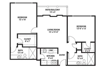 Floorplan of PineCrest, Assisted Living, Nursing Home, Independent Living, CCRC, Lufkin, TX 1