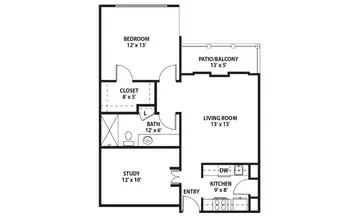 Floorplan of PineCrest, Assisted Living, Nursing Home, Independent Living, CCRC, Lufkin, TX 11
