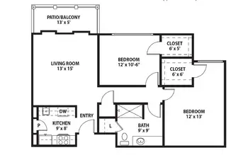 Floorplan of PineCrest, Assisted Living, Nursing Home, Independent Living, CCRC, Lufkin, TX 14