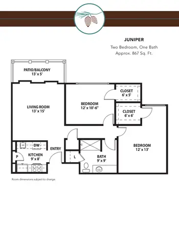 Floorplan of PineCrest, Assisted Living, Nursing Home, Independent Living, CCRC, Lufkin, TX 15