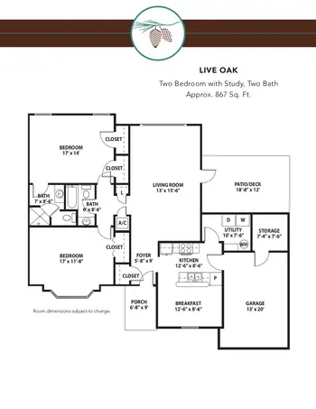 Floorplan of PineCrest, Assisted Living, Nursing Home, Independent Living, CCRC, Lufkin, TX 17