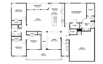 Floorplan of PineCrest, Assisted Living, Nursing Home, Independent Living, CCRC, Lufkin, TX 20