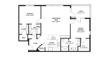Floorplan of The Langford at College Station, Assisted Living, Nursing Home, Independent Living, CCRC, College Station, TX 8
