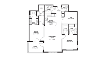 Floorplan of The Langford at College Station, Assisted Living, Nursing Home, Independent Living, CCRC, College Station, TX 12