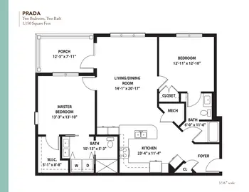 Floorplan of The Langford at College Station, Assisted Living, Nursing Home, Independent Living, CCRC, College Station, TX 14