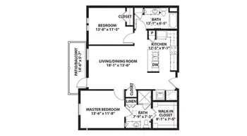 Floorplan of The Crossings, Assisted Living, Nursing Home, Independent Living, CCRC, League City, TX 9