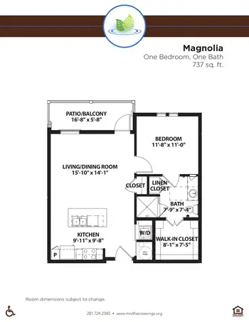 Floorplan of The Crossings, Assisted Living, Nursing Home, Independent Living, CCRC, League City, TX 10