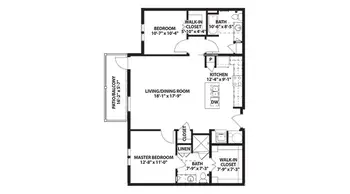 Floorplan of The Crossings, Assisted Living, Nursing Home, Independent Living, CCRC, League City, TX 12