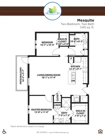 Floorplan of The Crossings, Assisted Living, Nursing Home, Independent Living, CCRC, League City, TX 11