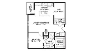 Floorplan of The Crossings, Assisted Living, Nursing Home, Independent Living, CCRC, League City, TX 14