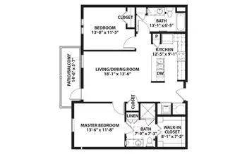Floorplan of The Crossings, Assisted Living, Nursing Home, Independent Living, CCRC, League City, TX 2
