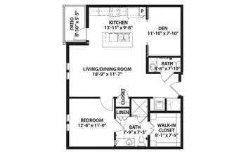 Floorplan of The Crossings, Assisted Living, Nursing Home, Independent Living, CCRC, League City, TX 5
