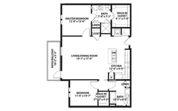 Floorplan of The Crossings, Assisted Living, Nursing Home, Independent Living, CCRC, League City, TX 7
