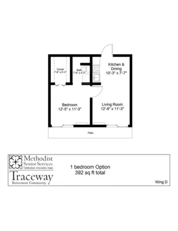 Floorplan of Traceway Retirement Community, Assisted Living, Nursing Home, Independent Living, CCRC, Tupelo, MS 5