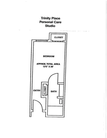Floorplan of Trinity Place, Assisted Living, Nursing Home, Independent Living, CCRC, Columbus, MS 1