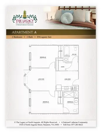 Floorplan of The Legacy at North Augusta, Assisted Living, Nursing Home, Independent Living, CCRC, Stauton, VA 7