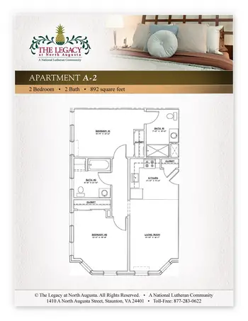Floorplan of The Legacy at North Augusta, Assisted Living, Nursing Home, Independent Living, CCRC, Stauton, VA 9