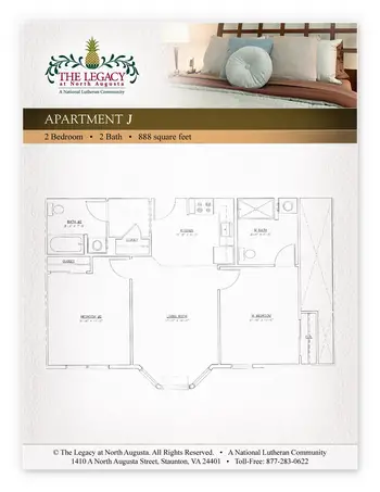 Floorplan of The Legacy at North Augusta, Assisted Living, Nursing Home, Independent Living, CCRC, Stauton, VA 10