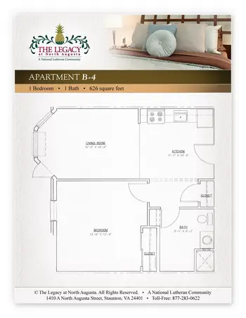 Floorplan of The Legacy at North Augusta, Assisted Living, Nursing Home, Independent Living, CCRC, Stauton, VA 3