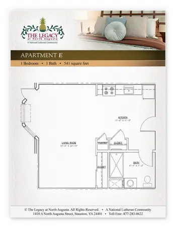 Floorplan of The Legacy at North Augusta, Assisted Living, Nursing Home, Independent Living, CCRC, Stauton, VA 13