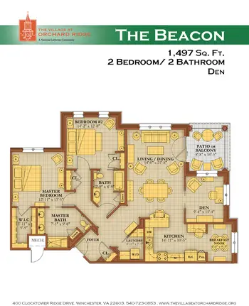 Floorplan of The Village at Orchard Ridge, Assisted Living, Nursing Home, Independent Living, CCRC, Winchester, VA 6
